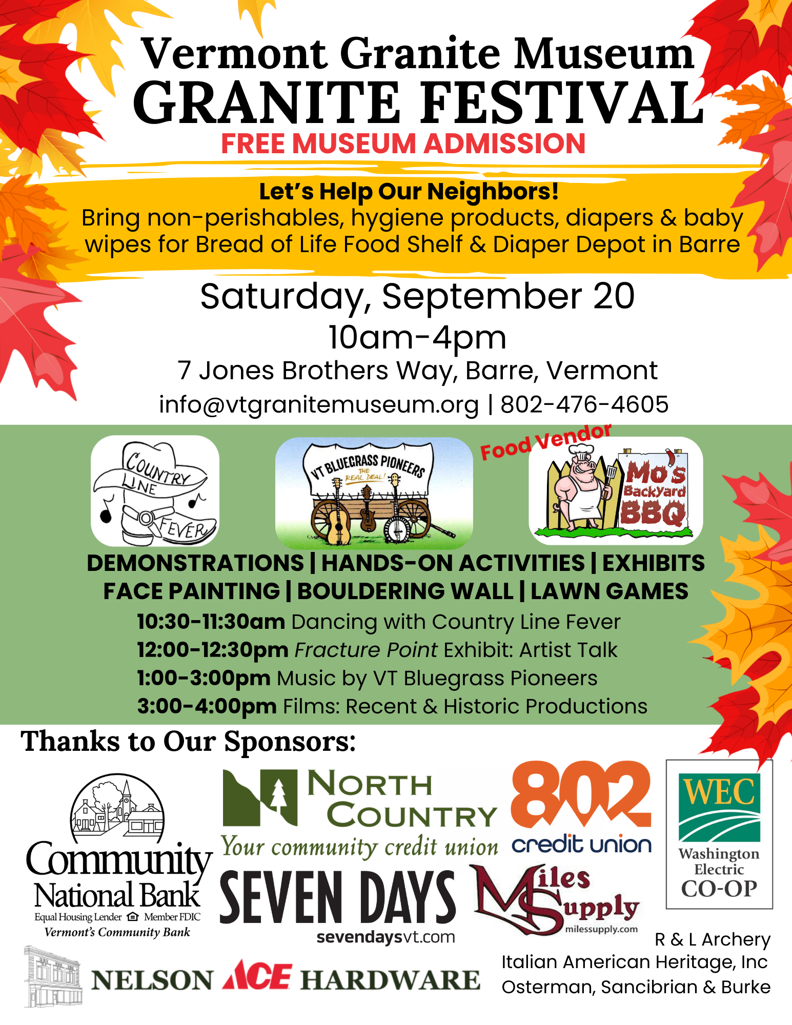 Granite Festival Ad - v2(9) - Event Flyer