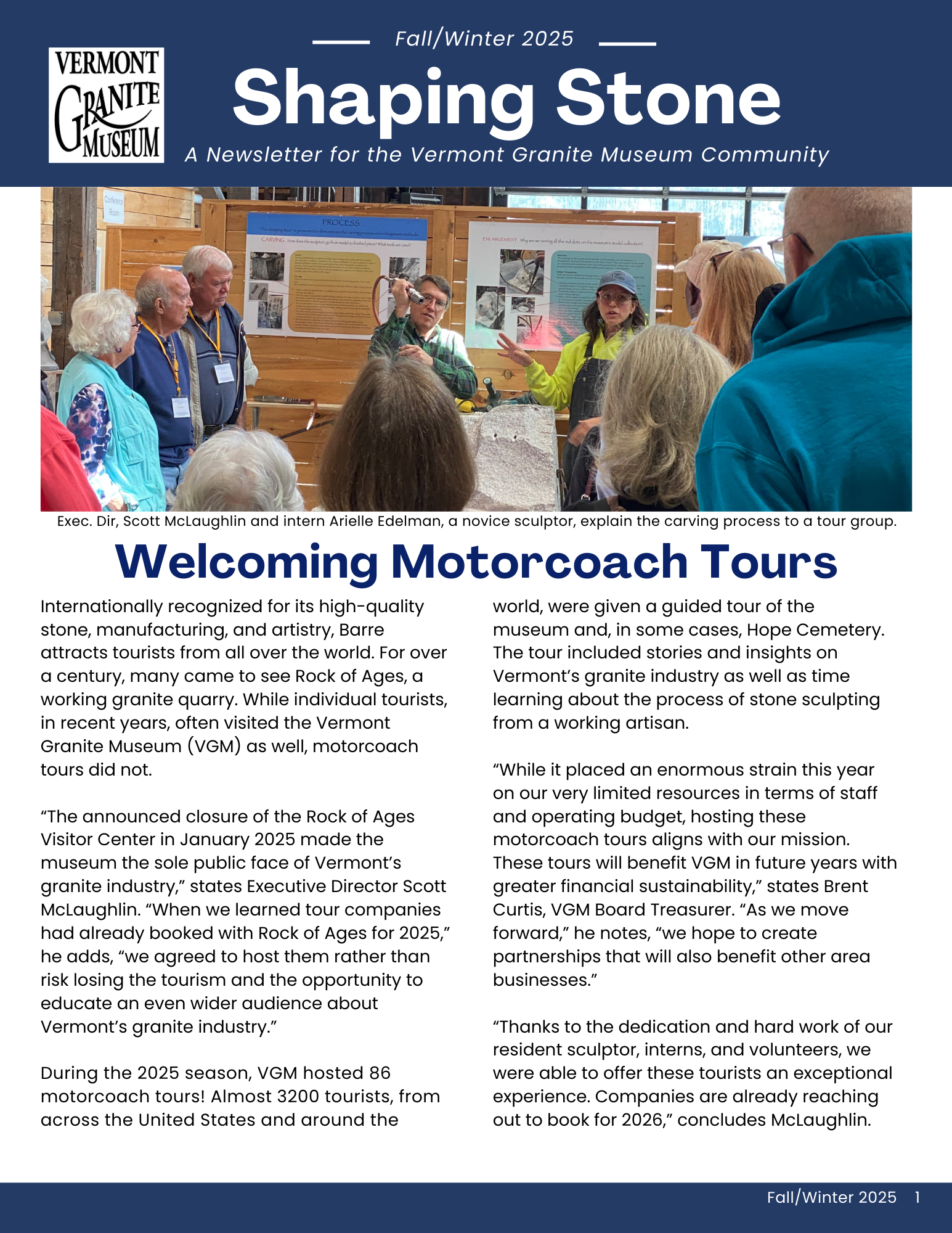 Fall/Winter 2025 Newsletter