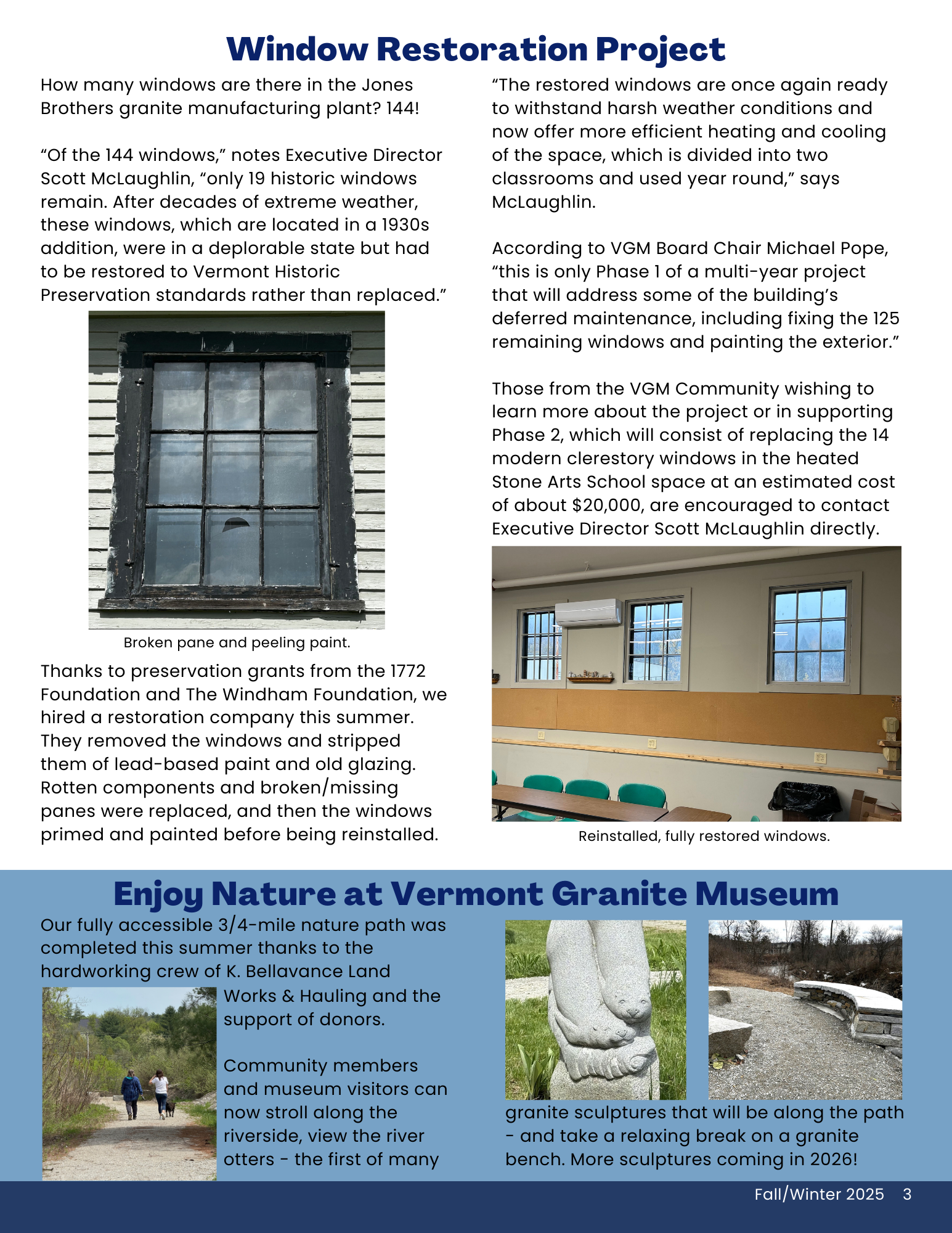 Fall/Winter 2025 Newsletter